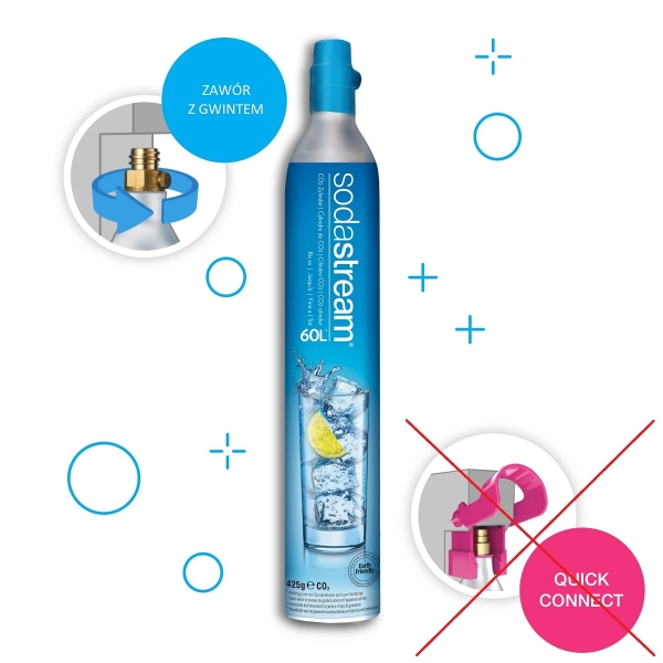 Nabój Sodastream 425g CO2 PEŁNY